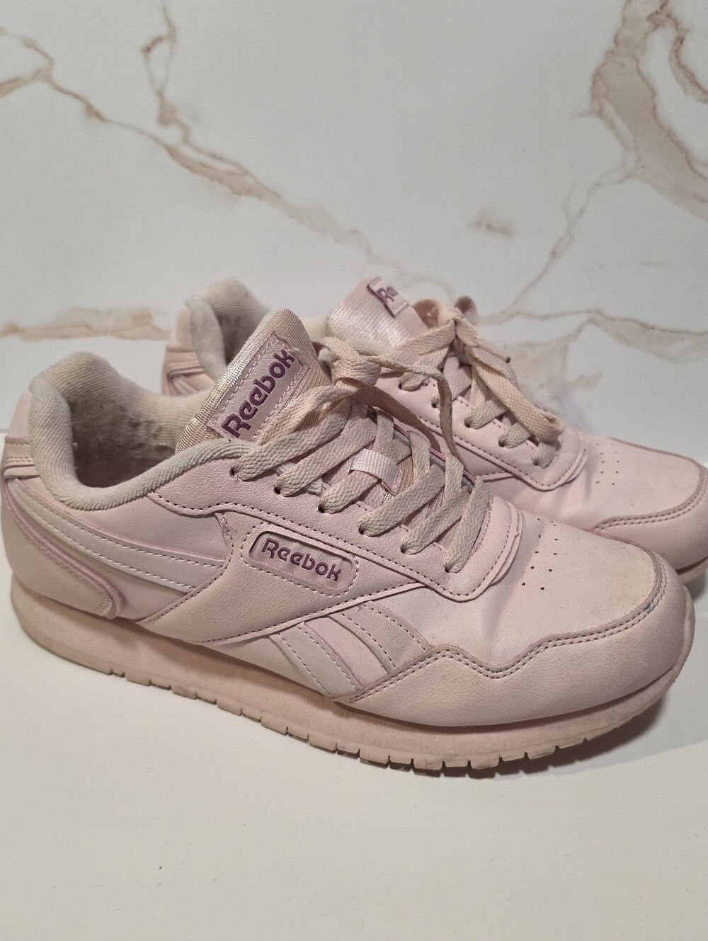 Reebok Classic Leather Pink Sneakers Women's Size 8